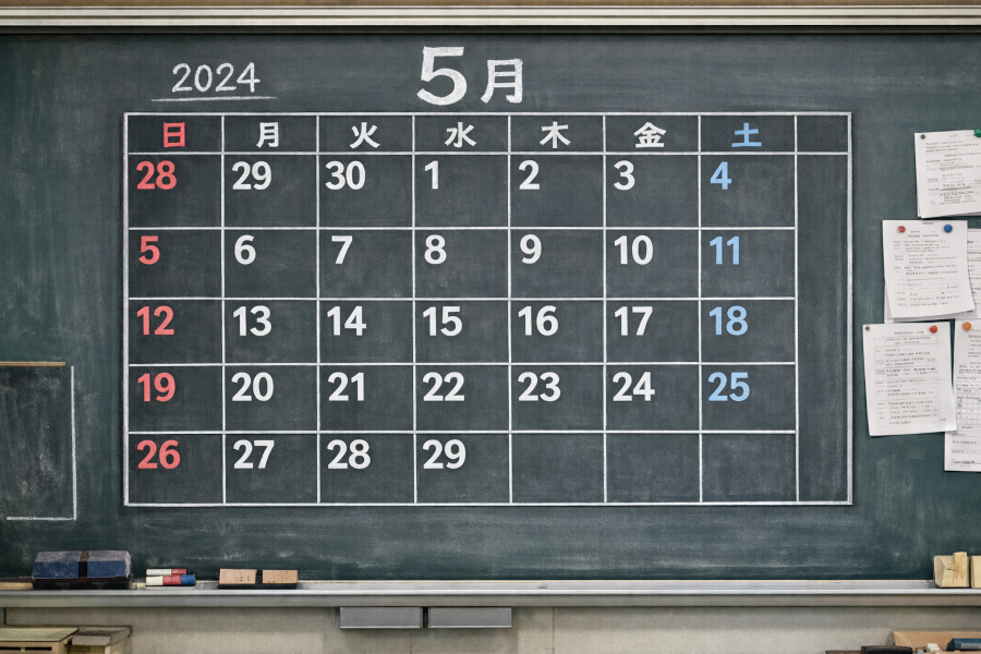 学年歴・カレンダー機能の画面イメージ